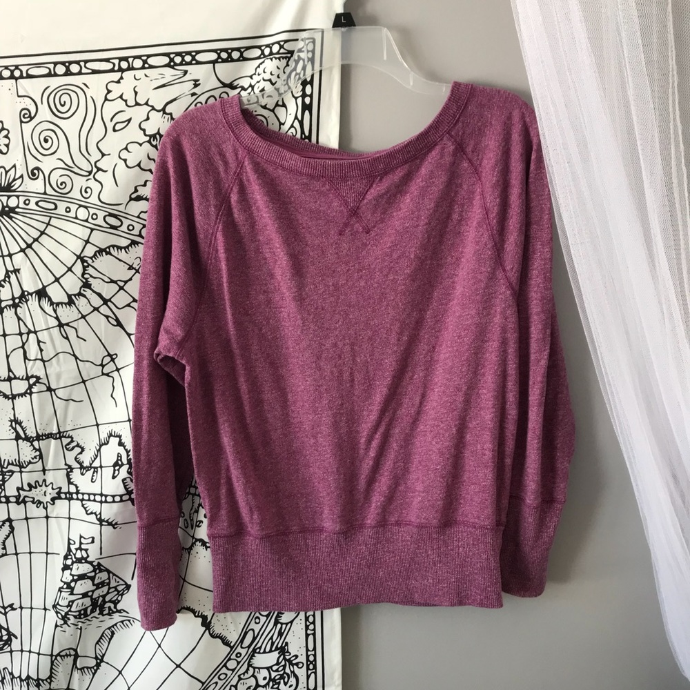 Purple, casual sweatshirt